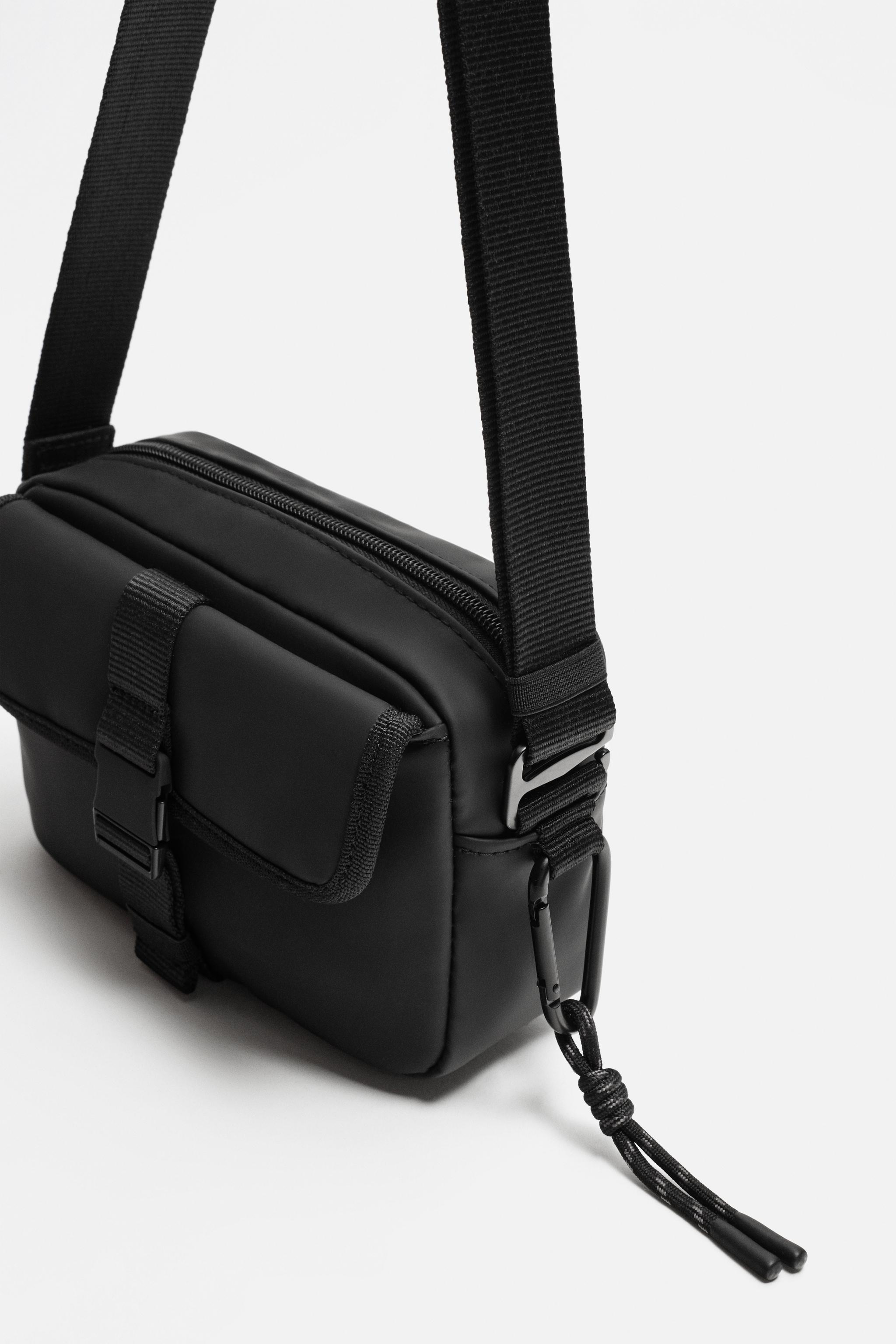 RUBBERIZED CROSSBODY BAG